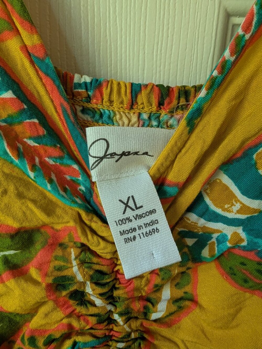 Japna Tropical Wide Leg Jumpsuit with Pockets - Picture 8 of 8